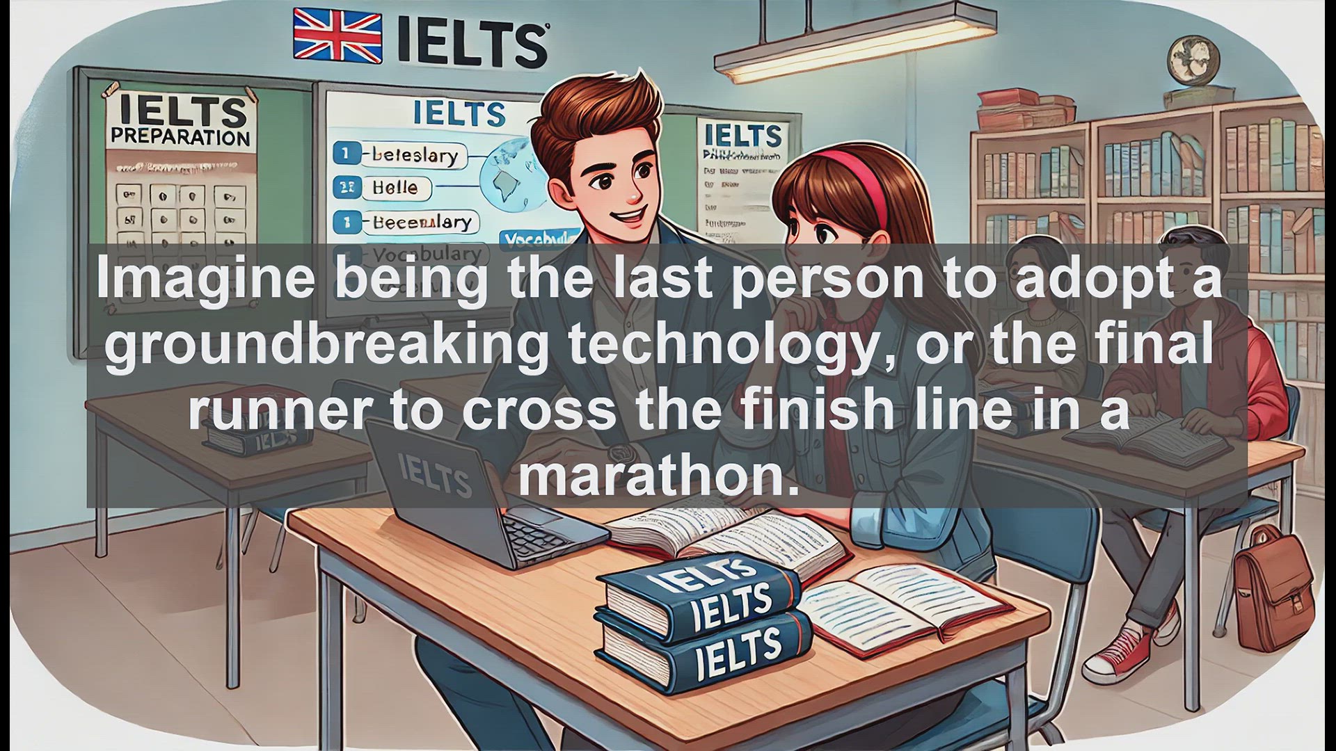 'Video thumbnail for 5000 Must Know IELTS 8.0 Vocabulary - Understanding 'Laggard': Boost Your IELTS Vocabulary'