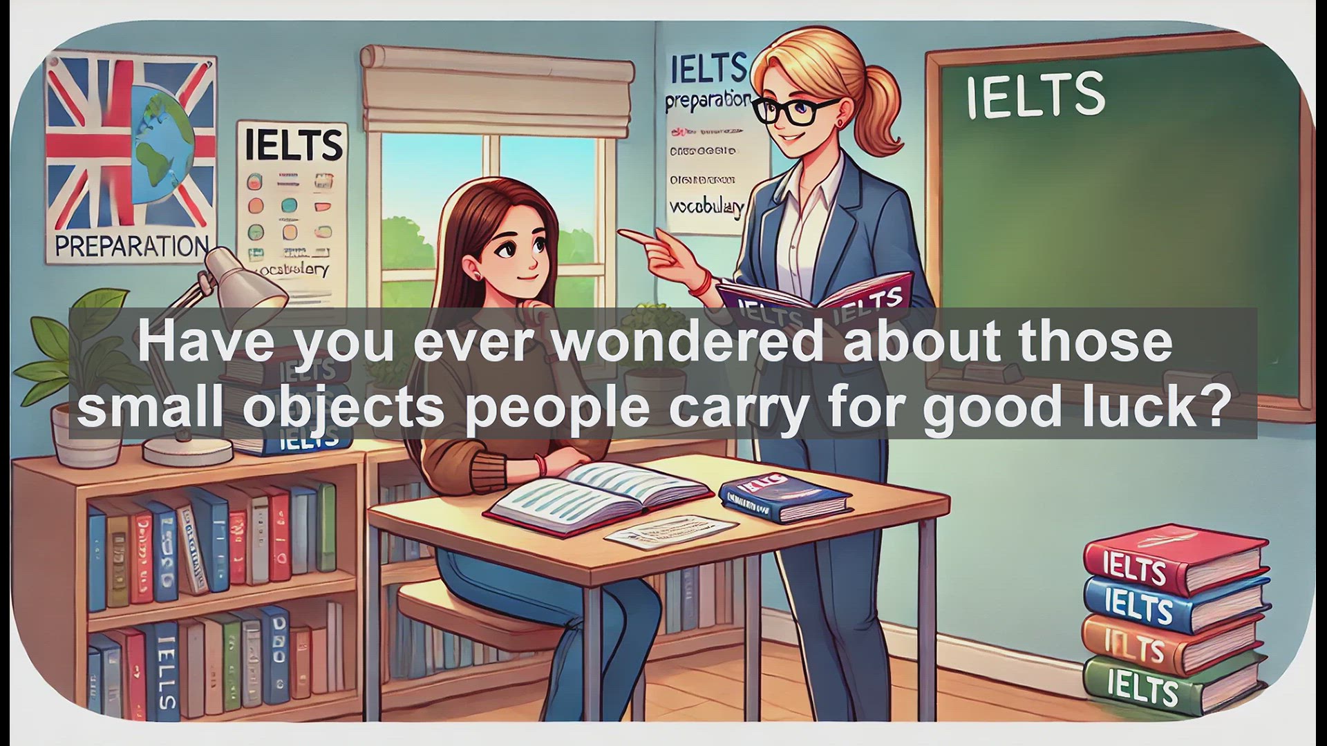 'Video thumbnail for 2000 Must Know IELTS 9.0 Vocabulary - Amulets: Exploring the Power of Lucky Charms'