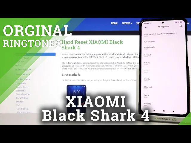 Video thumbnail for Xiaomi Black Shark 4 - Ringtones List Presentation