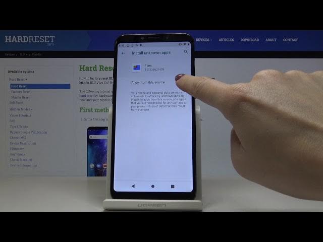 Video thumbnail for How to Allow App Installations from Unknown Sources on BLU VIVO Go