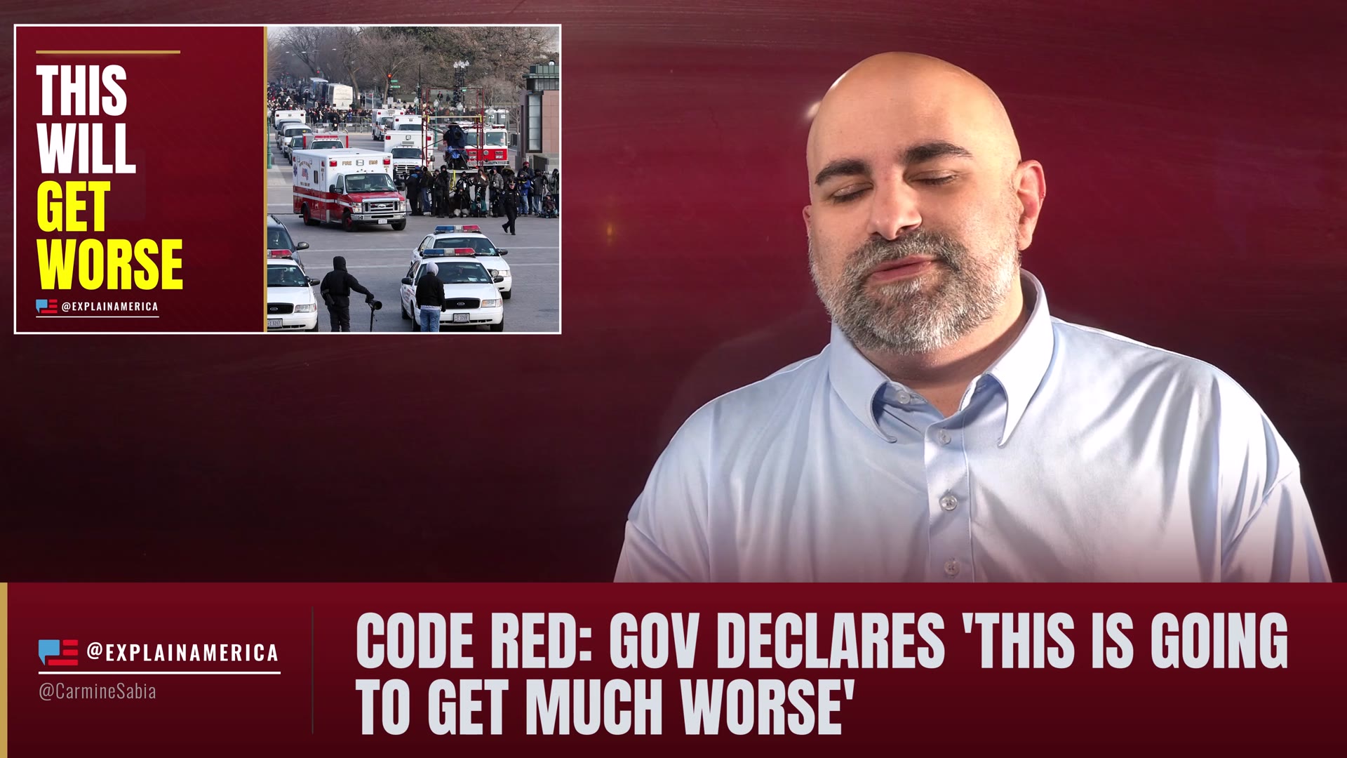 Video thumbnail for CODE RED: Gov Declares 'This Is Going To Get Much Worse'