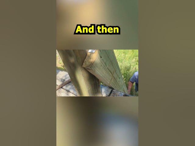 Video thumbnail for Iron Form Stakes To Secure the Deck #Shorts