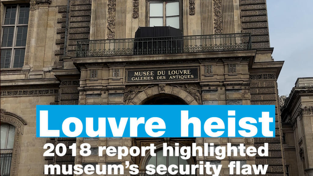 Video thumbnail for Louvre heist: 2018 report highlighted museum’s security flaw