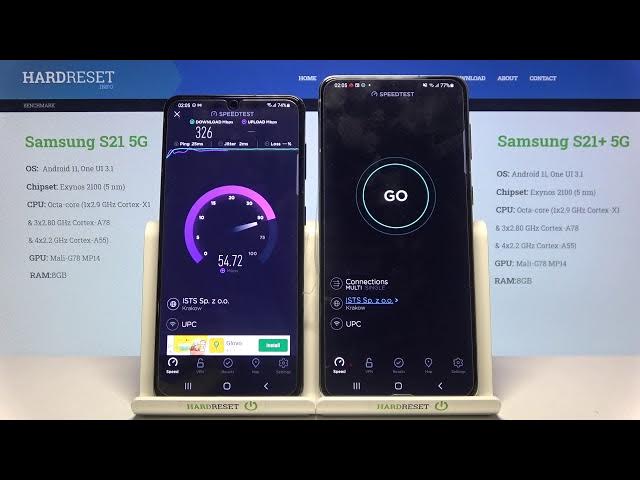 Video thumbnail for Samsung Galaxy S21+ vs Samsung Galaxy S21 Internet Speed Test Comparison on the Same Wi-Fi network.