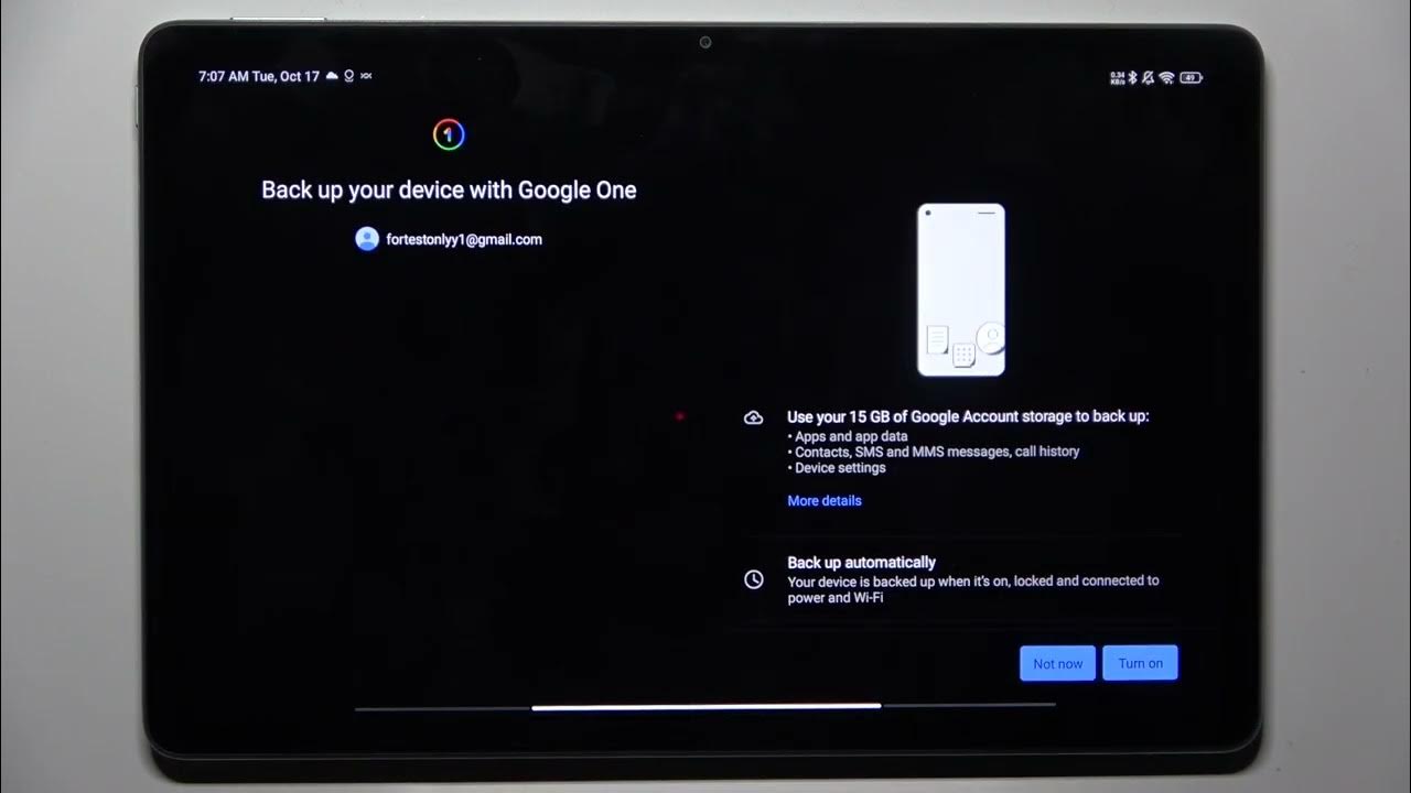 Video thumbnail for How to Enable Google Backup on REDMI Pad SE?