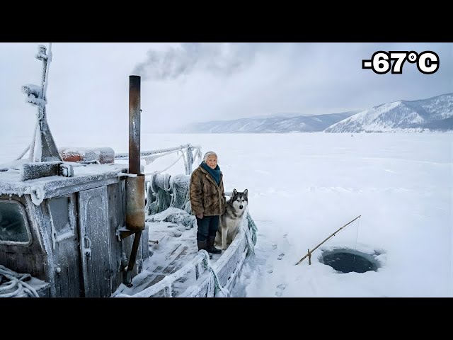 Video thumbnail for A widow living on a boat survives the intense -70° winter, depending solely on her fishing.