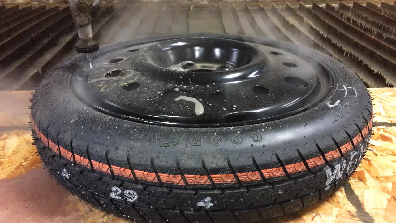 Video thumbnail for Waterjet Cutter: Spare Tire Donut Modification - DIY Automotive How-To