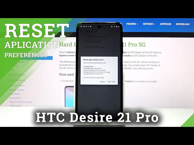 Video thumbnail for How to Reset App Preferences on HTC Desire 21 Pro – Default Application Settings