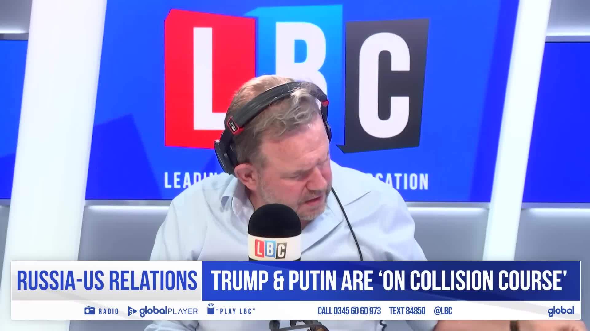 'Video thumbnail for Trump and Putin are on a 'collision course', claim Russian tabloids | LBC'