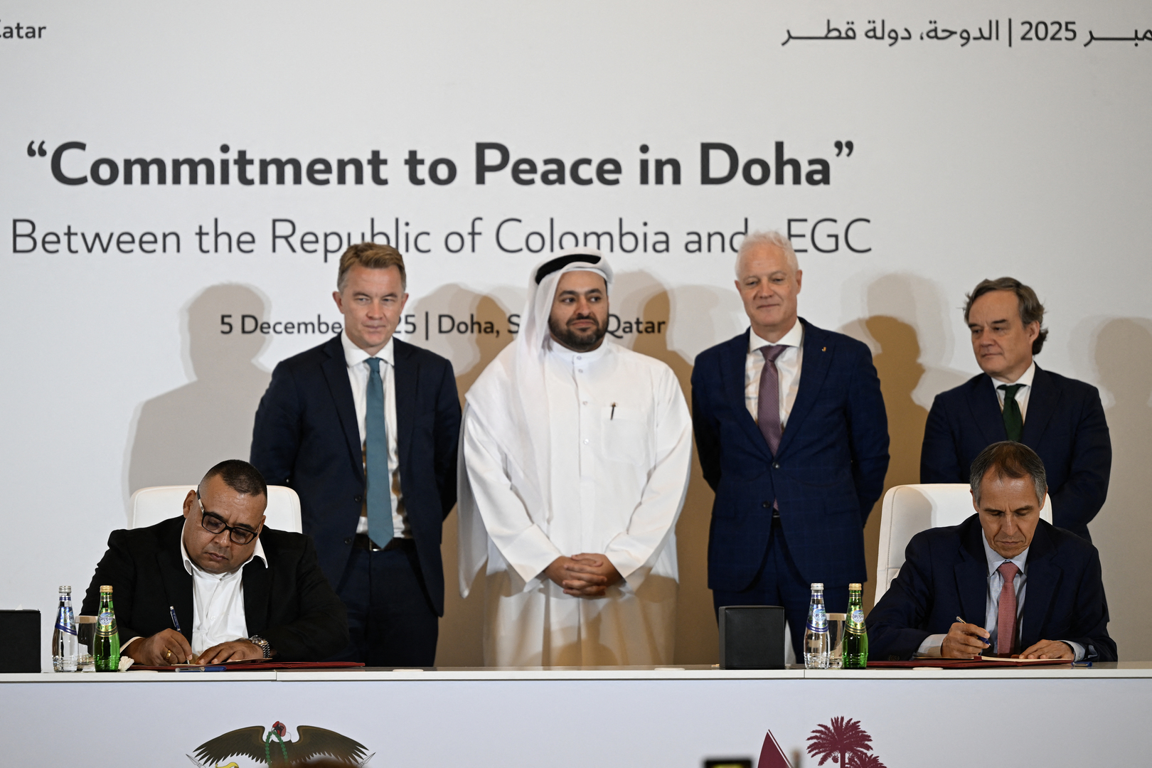 Video thumbnail for Colombia signs peace-building deal in Qatar to disarm biggest drug gang