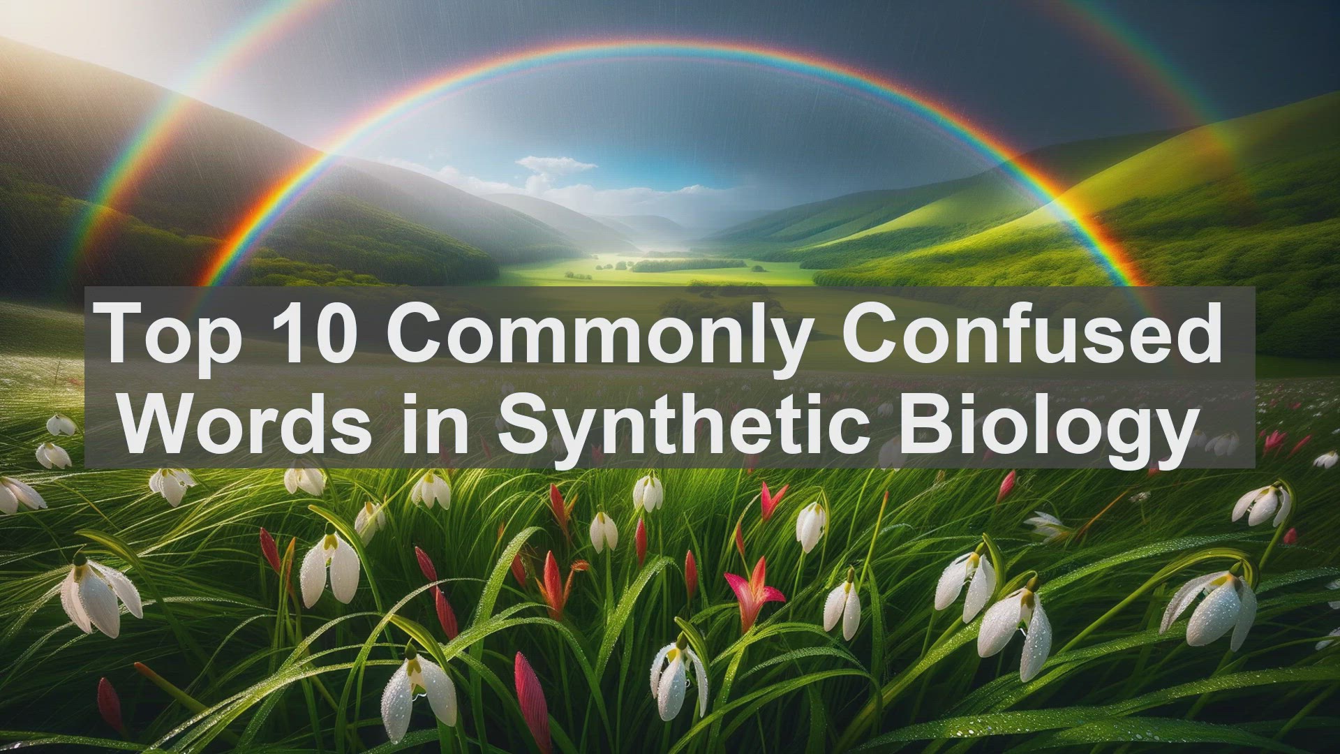 'Video thumbnail for Top 10 Commonly Confused Words in Synthetic Biology'