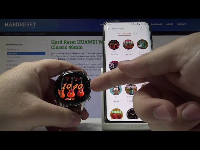 Video thumbnail for How to Change Watch Face in HUAWEI Watch GT 2 Classic - Install Additional Watch Faces