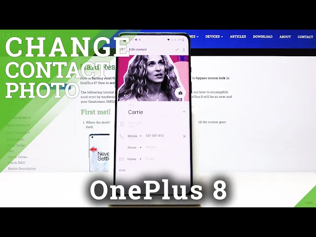 Video thumbnail for How to Add Photo to Contact in OnePlus 8 – Personalize Contacts