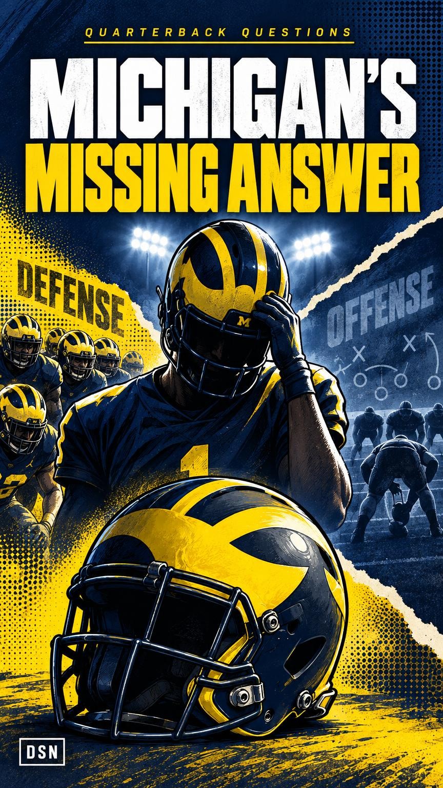 Video thumbnail for Michigan's offense is the problem, and Bryce Underwood isn't the answer