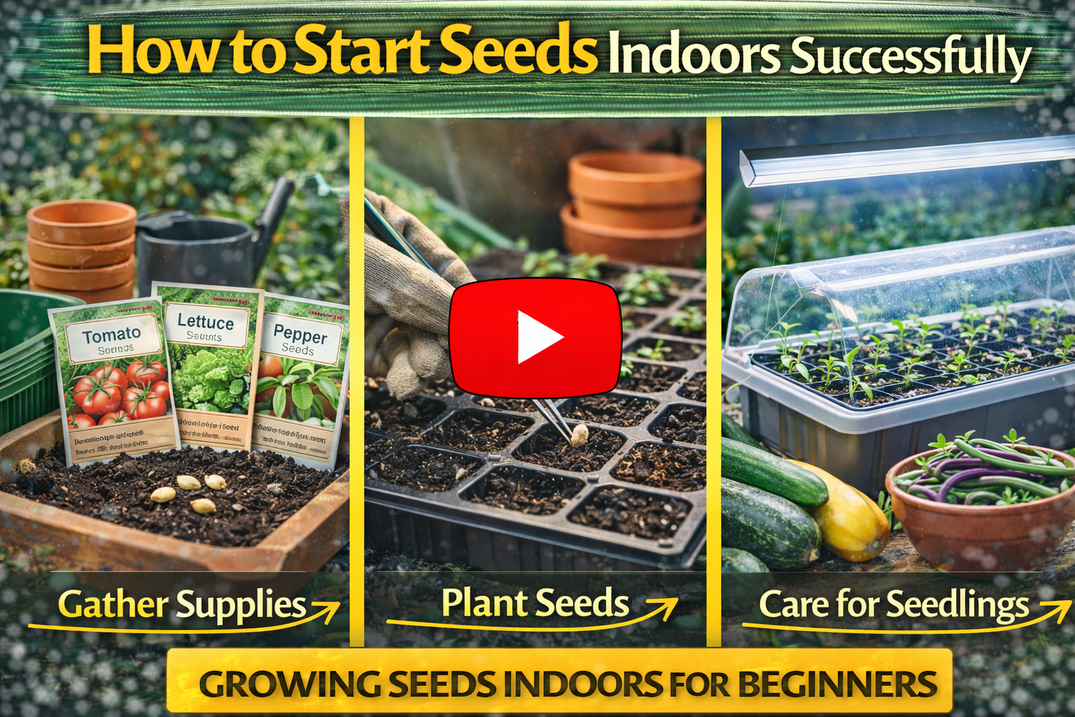 Video thumbnail for How to Start Seeds Indoors Successfully