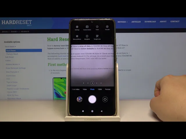 Video thumbnail for Orientation Lines in XIAOMI Mi Note 10 – Show & Hide Camera Gridlines