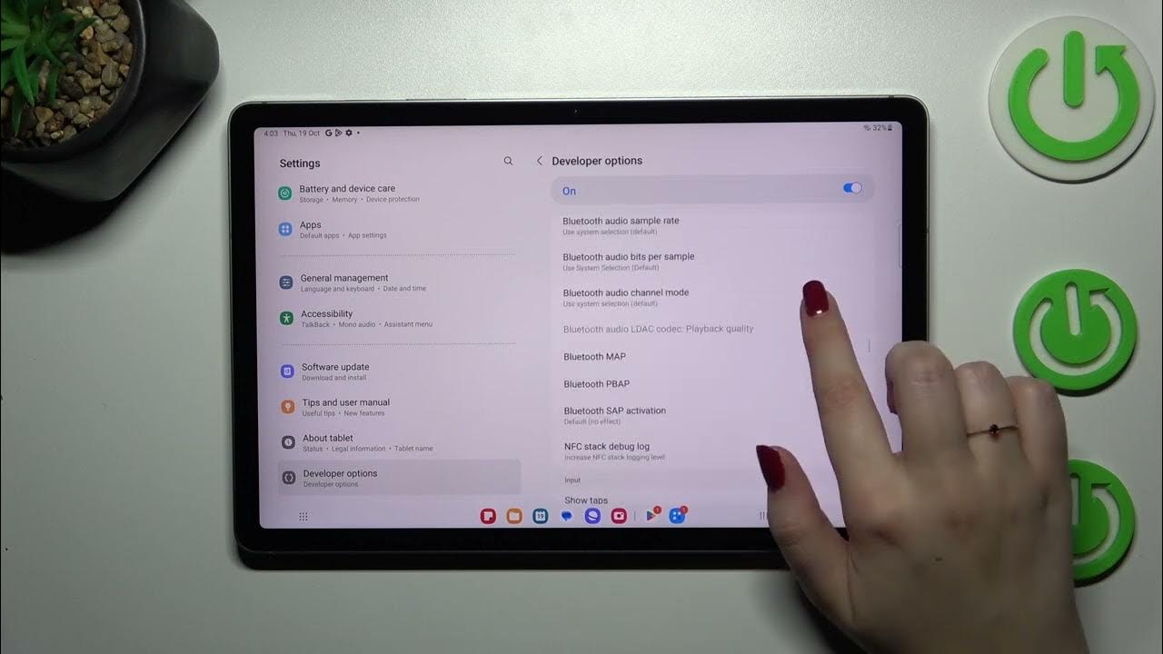 Video thumbnail for How to Access Developer Options on Samsung Galaxy Tab S9 FE