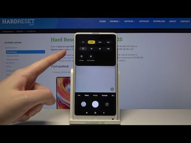 Video thumbnail for How to Switch On/Off Camera Mirror Effect on XIAOMI Mi Mix 2S – Manage Camera Effects