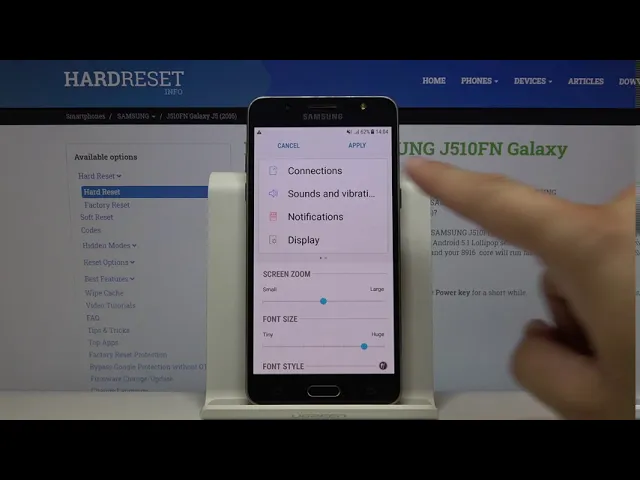 Video thumbnail for How to Make The Font Size Bigger on SAMSUNG GALAXY J5 (2016)