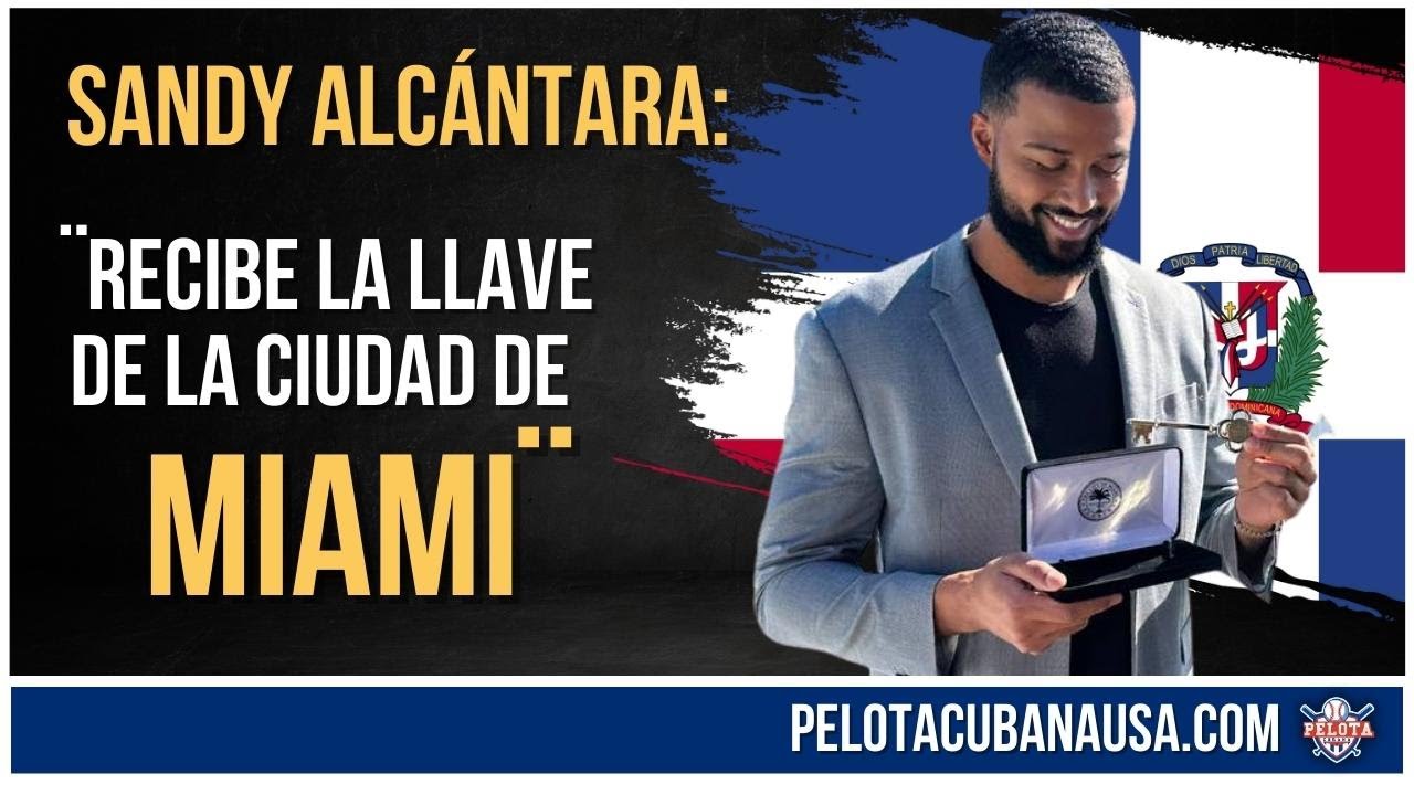 Video thumbnail for Sandy Alcántara recibe la Llave de la Ciudad de Miami | Pelota Cubana USA