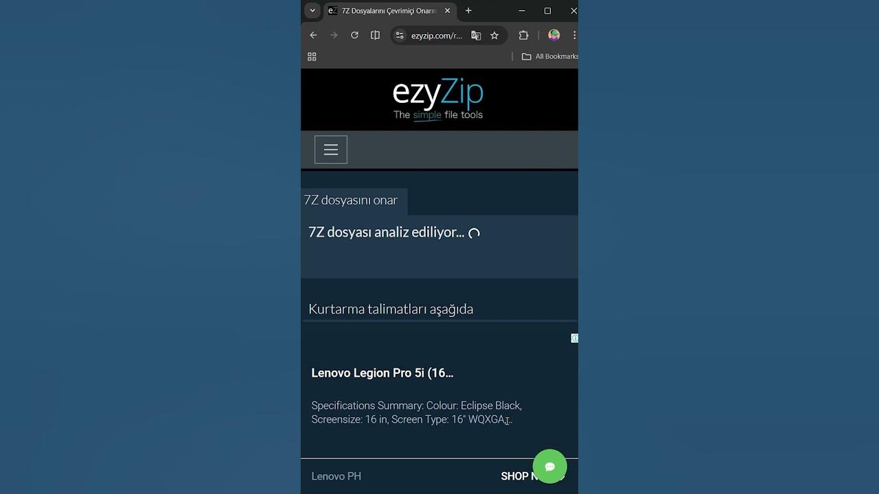 Video thumbnail for 📦 Bozuk 7Z Dosyalarını Çevrimiçi Olarak Ücretsiz Nasıl Onarabilirsiniz | Yazılım Yüklemesi Gerekmez