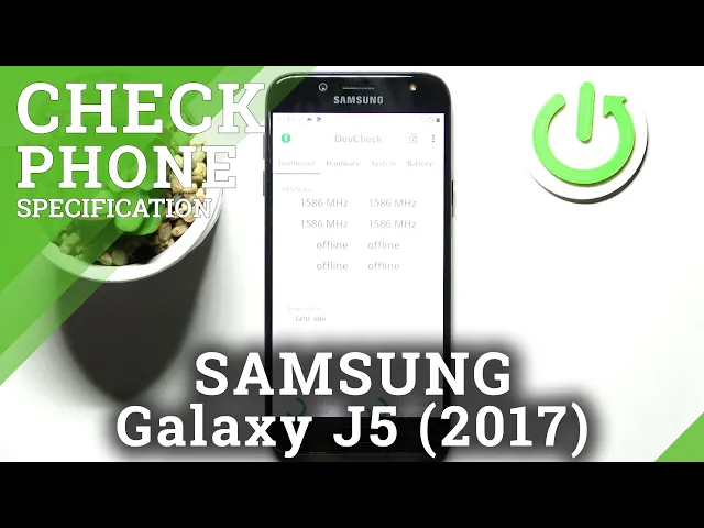 Video thumbnail for How to Check Phone Specifications on Samsung Galaxy J5 2017 – DevCheck Hardware and System Info App