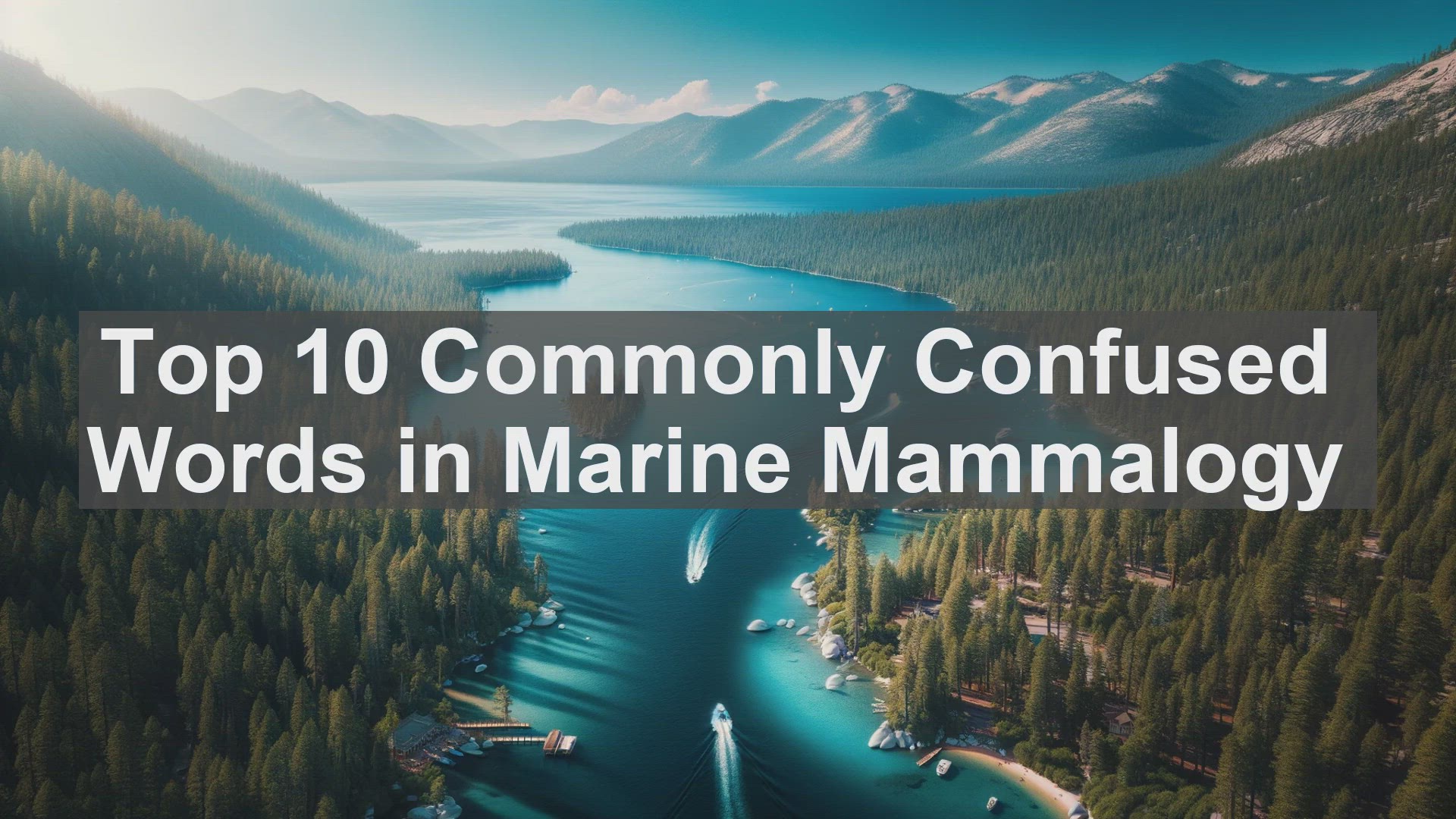 'Video thumbnail for Top 10 Commonly Confused Words in Marine Mammalogy'
