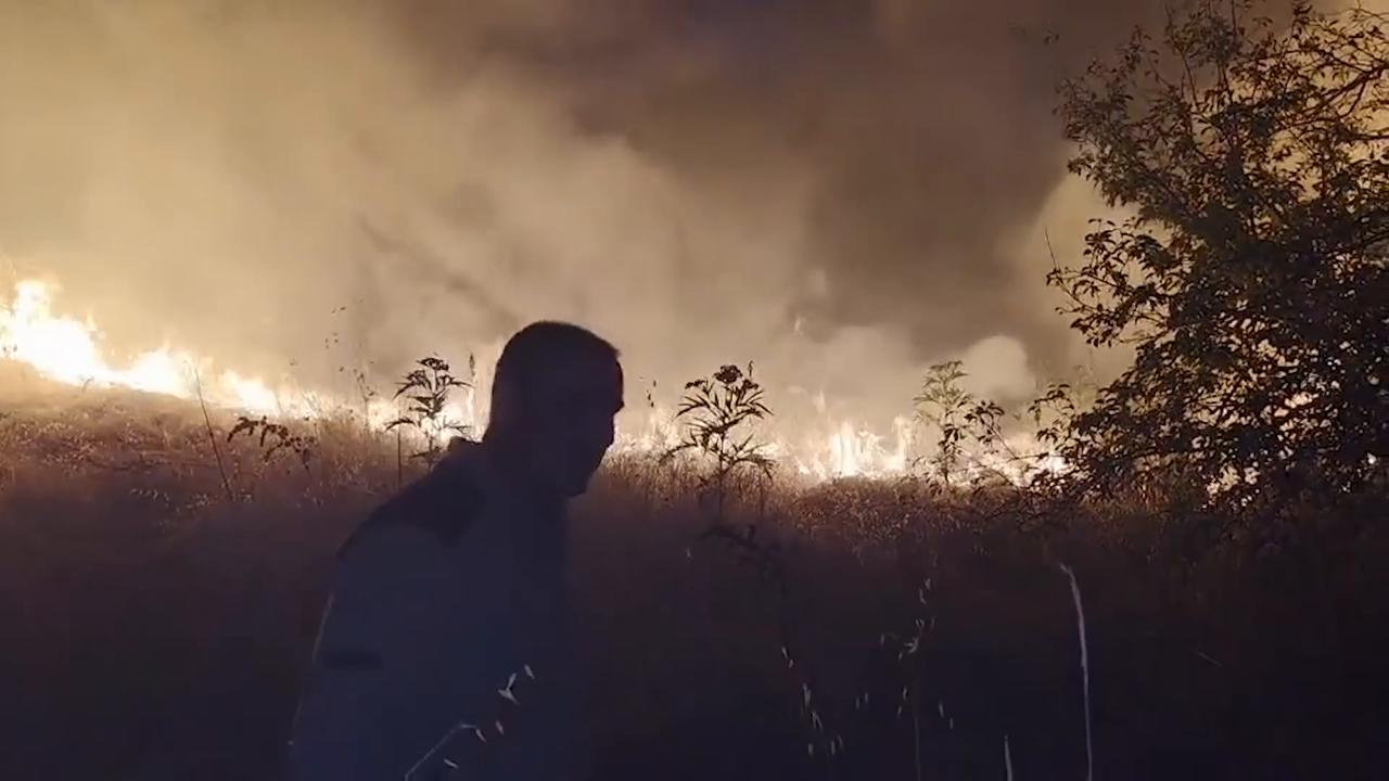Video thumbnail for North Macedonia: North Macedonia contains wildfire that threatened villages near Bitola.