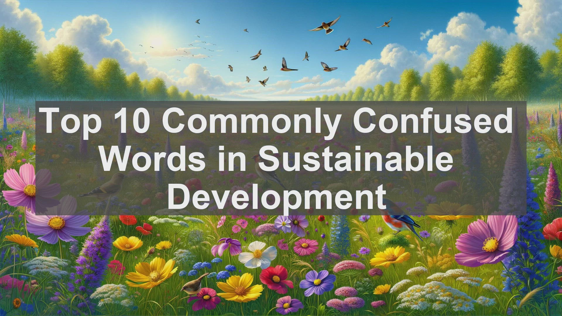 'Video thumbnail for Top 10 Commonly Confused Words in Sustainable Development'