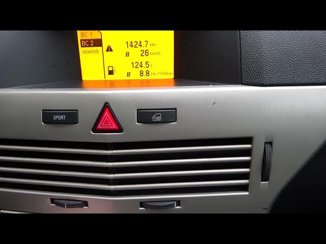 Video thumbnail for How to Clear Onboard Computer Data in Opel Astra H GTC (2004 - 2014) - Reset Distance and Fuel Data
