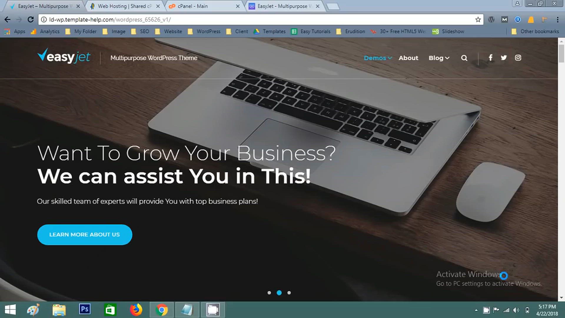 'Video thumbnail for How To Create WordPress Website Step By Step With EasyJet WP Theme'