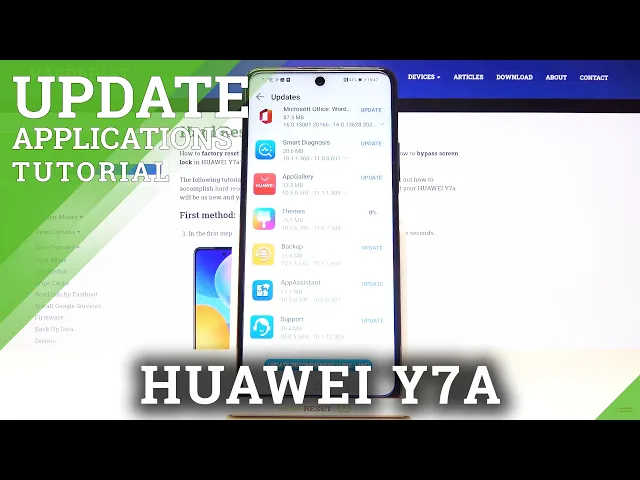 Video thumbnail for How to Update Apps in HUAWEI Y7a – Find Newest Apps Versions