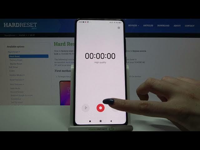 Video thumbnail for How to Use Voice Recorder in Xiaomi Mi 9T - Create Voice Memos