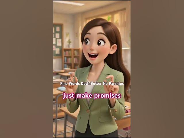 Video thumbnail for Fine Words Doth Butter No Parsnips #meaning #proverb #phrase #definition #pronunciation #viral #new