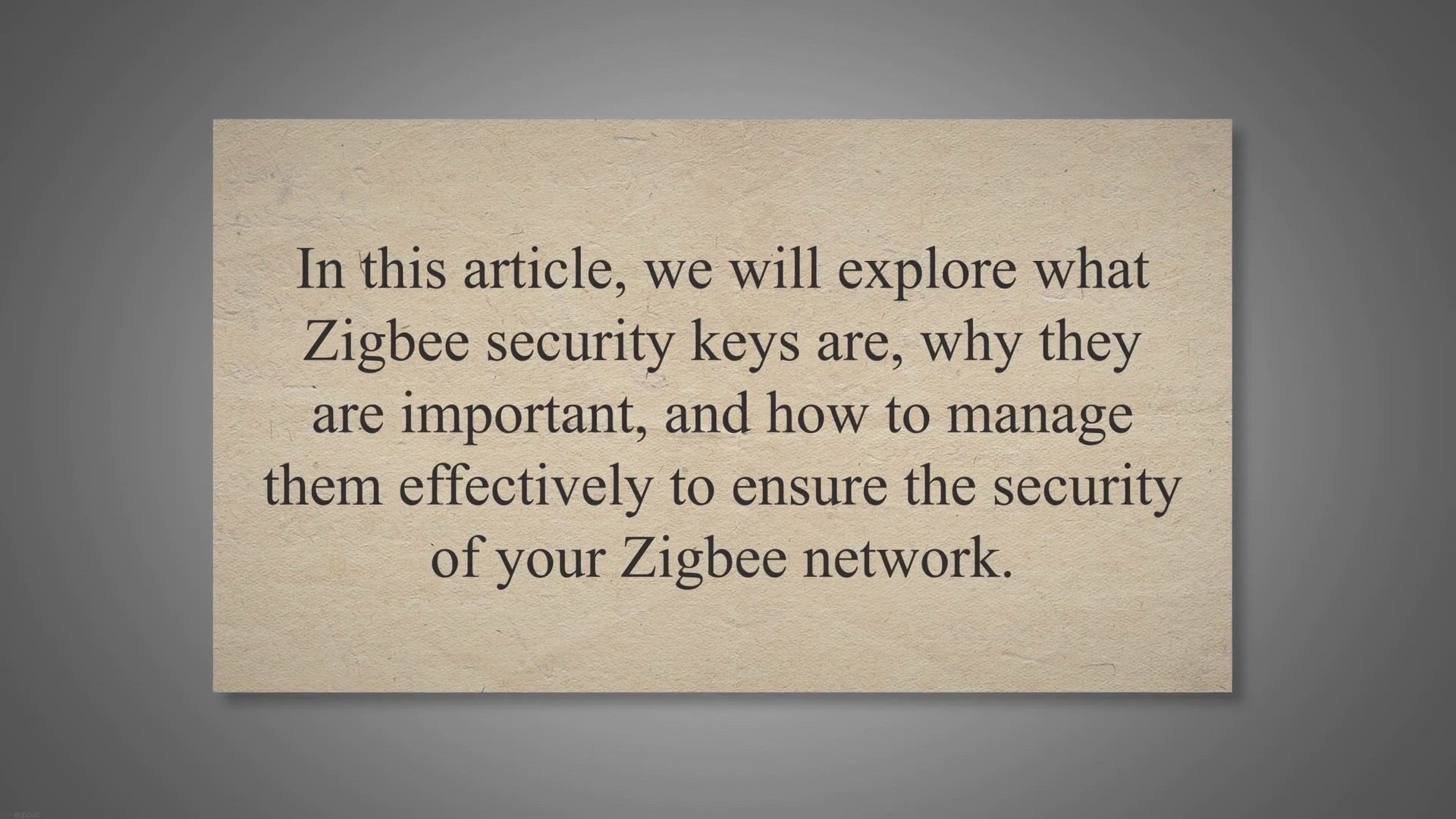Video thumbnail for Securing Your Zigbee Network: A Comprehensive Guide to Managing Security Keys