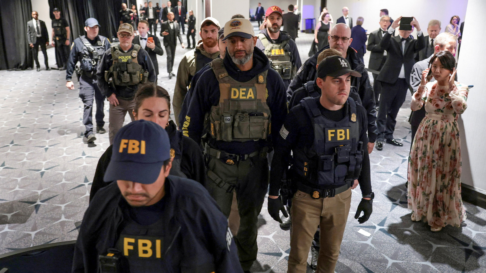 Video thumbnail for Questions over Trump’s security after shooting at press gala