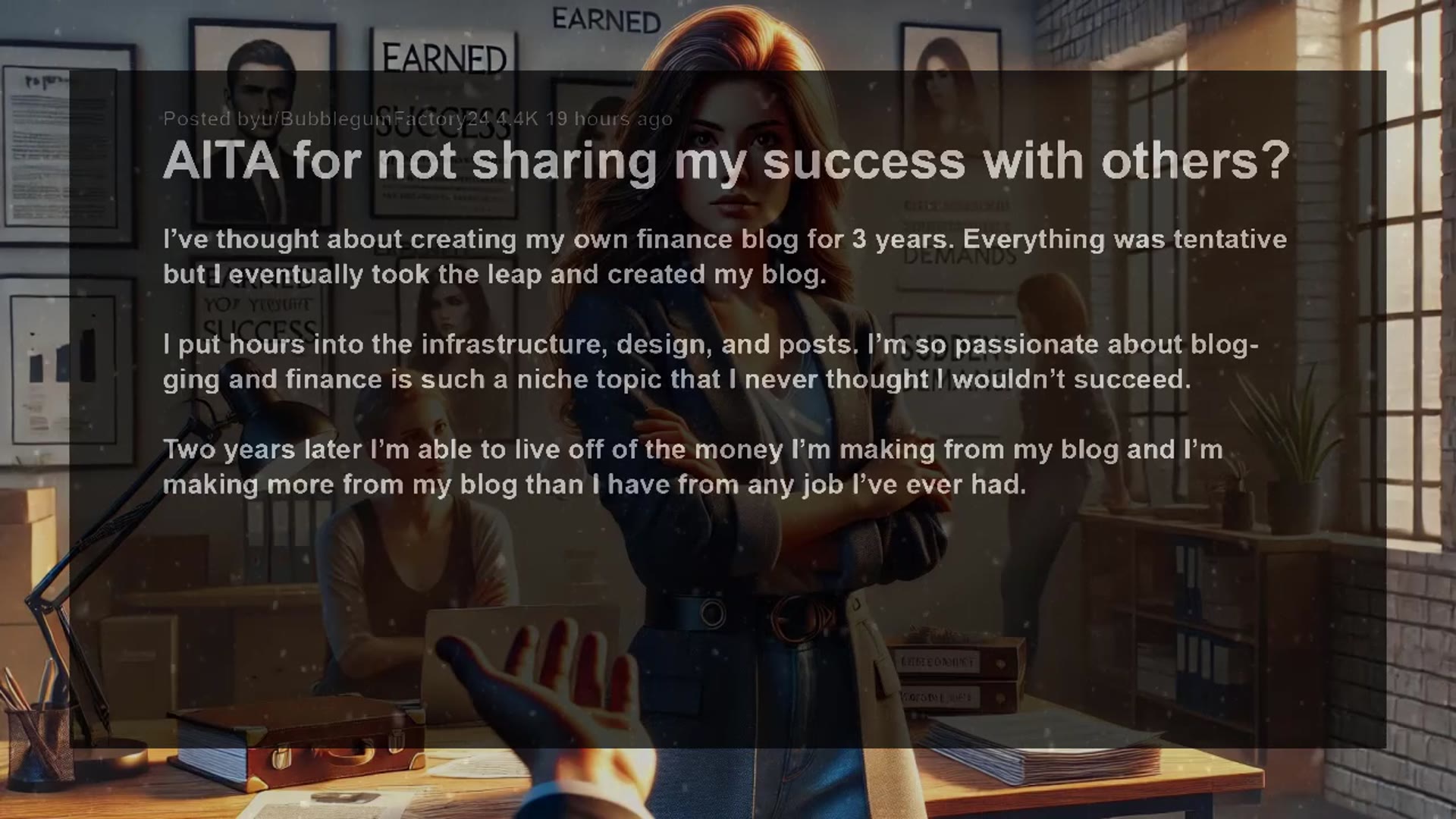 'Video thumbnail for BFF Who Never Bothered To Care About My Business Now Insists I Need To Share My Success AITA'