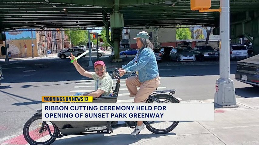 Video thumbnail for Sunset Park Greenway officially opens marking new improvements to the neighborhood