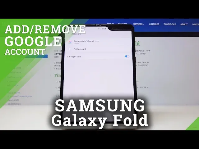 Video thumbnail for How to Add and Remove Google Account in Samsung Galaxy Fold