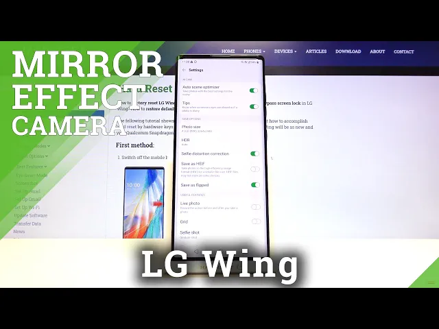 Video thumbnail for How to Manage Camera Mirror Effect in LG Wing – Find Reflection Options