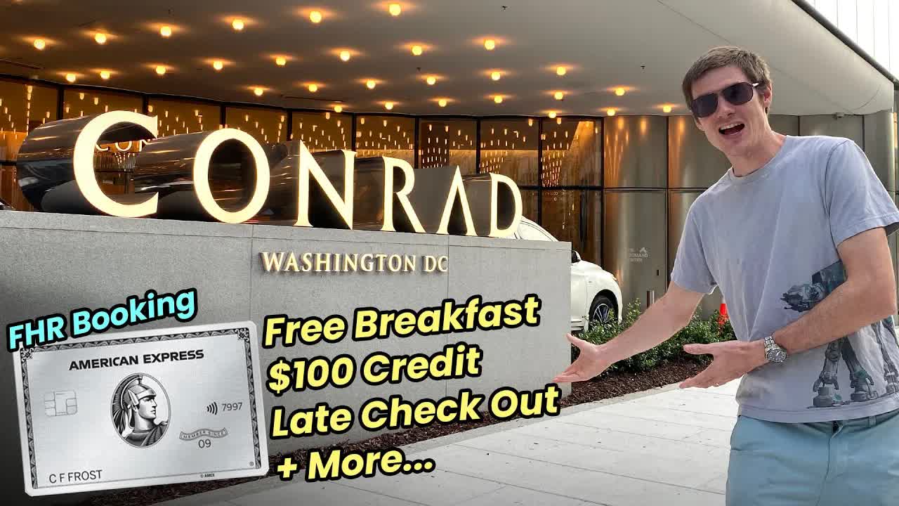 Video thumbnail for ben hedges: conrad dc amex fhr review: unlocking luxury with platinum benefits & sakura club access!