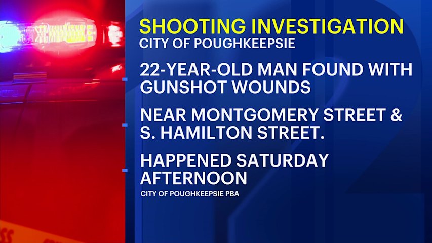Video thumbnail for 22-year-old man shot in Poughkeepsie