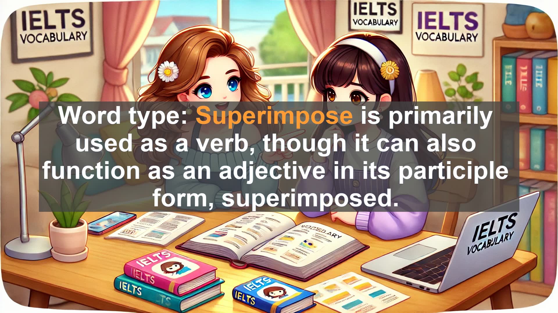 'Video thumbnail for 2000 Must Know IELTS 9.0 Vocabulary - IELTS Vocabulary: Understanding and Using 'Superimpose''