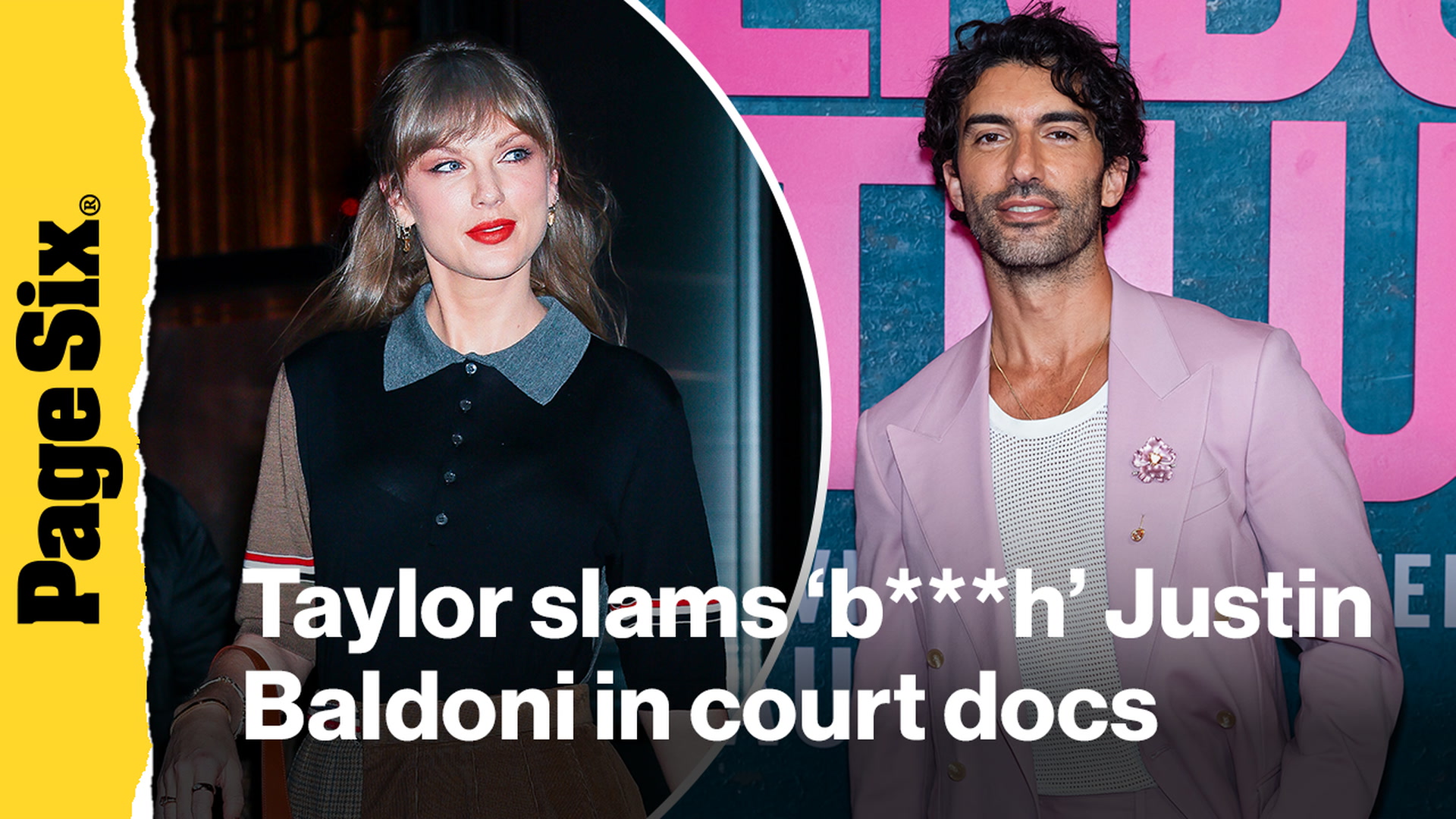 Video thumbnail for Taylor Swift slams 'bitch' Justin Baldoni in bombshell Blake Lively court docs