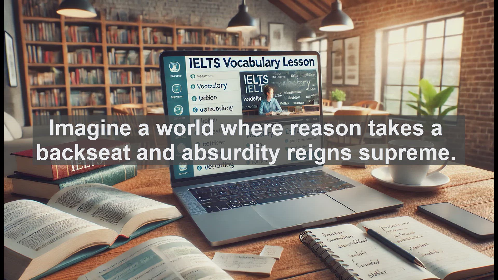 'Video thumbnail for 5000 Must Know IELTS 8.0 Vocabulary - Lunacy: Exploring Extreme Foolishness in Language'