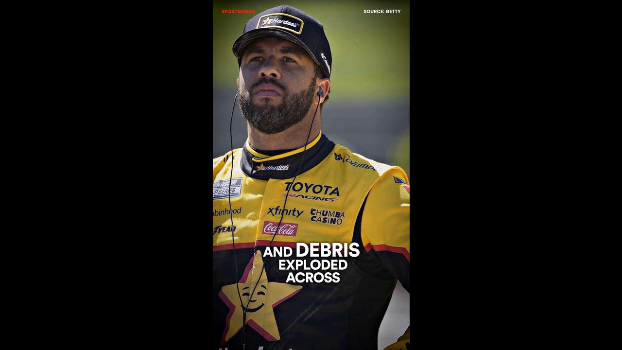 Video thumbnail for Bubba Wallace’s Pocono crash shocked NASCAR fans!