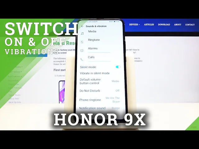 Video thumbnail for How to Enter Vibration Settings in Honor 9X  - Set Up Notifications