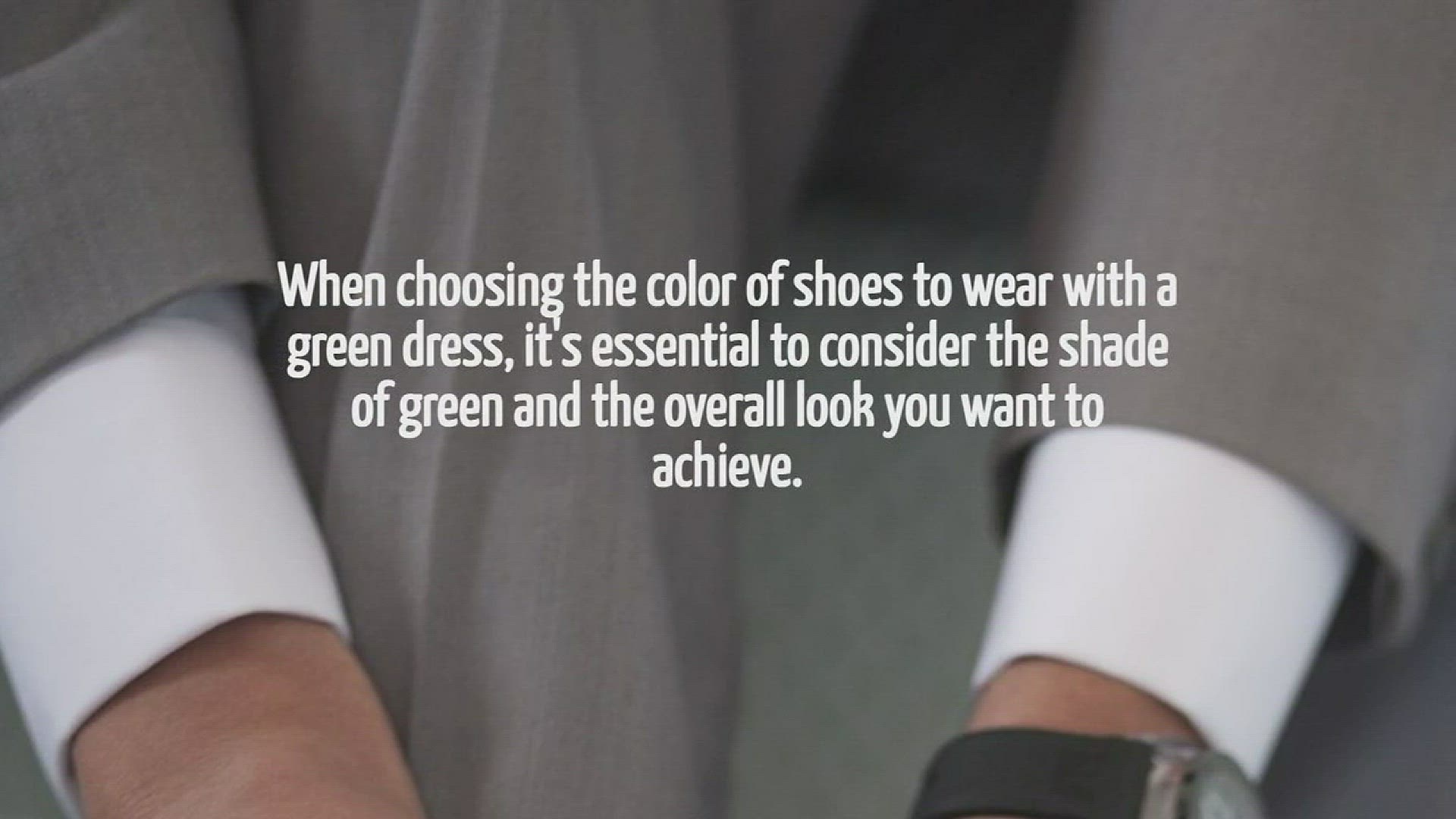 Video thumbnail for What Color Shoes With Green Dress