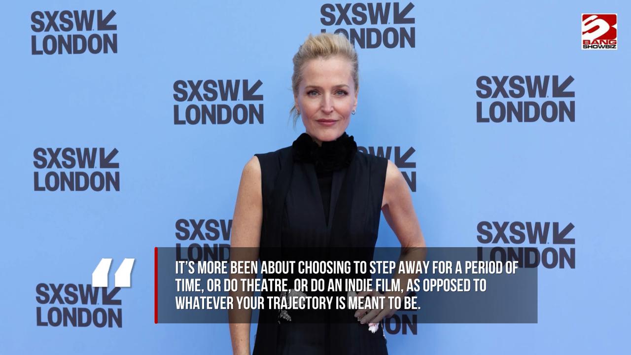 Video thumbnail for Gillian Anderson suggests her life is following a 'divine plan'
