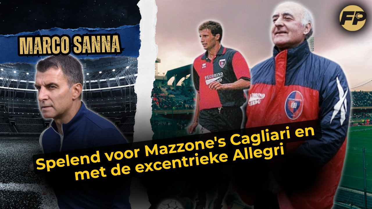 Video thumbnail for Marco Sanna: Spelen voor Mazzones Cagliari en met de «excentrieke» Allegri